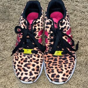 Adidas leopard sneakers. Barely worn. Very trendy. Comfy